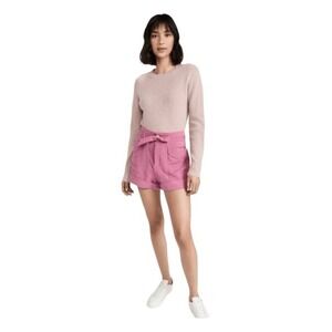 Rag & Bone Trail Tie Waist Utilitarian Shorts Blush Pink Stretch Weave Lightweig